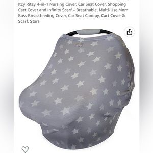 Itzy Ritzy 4 in 1 - Nursing Cover, Car Seat Cover, Shopping Cart Cover, …